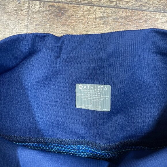 Athleta Blue Verigated Leggings size Small - Picture 3 of 4